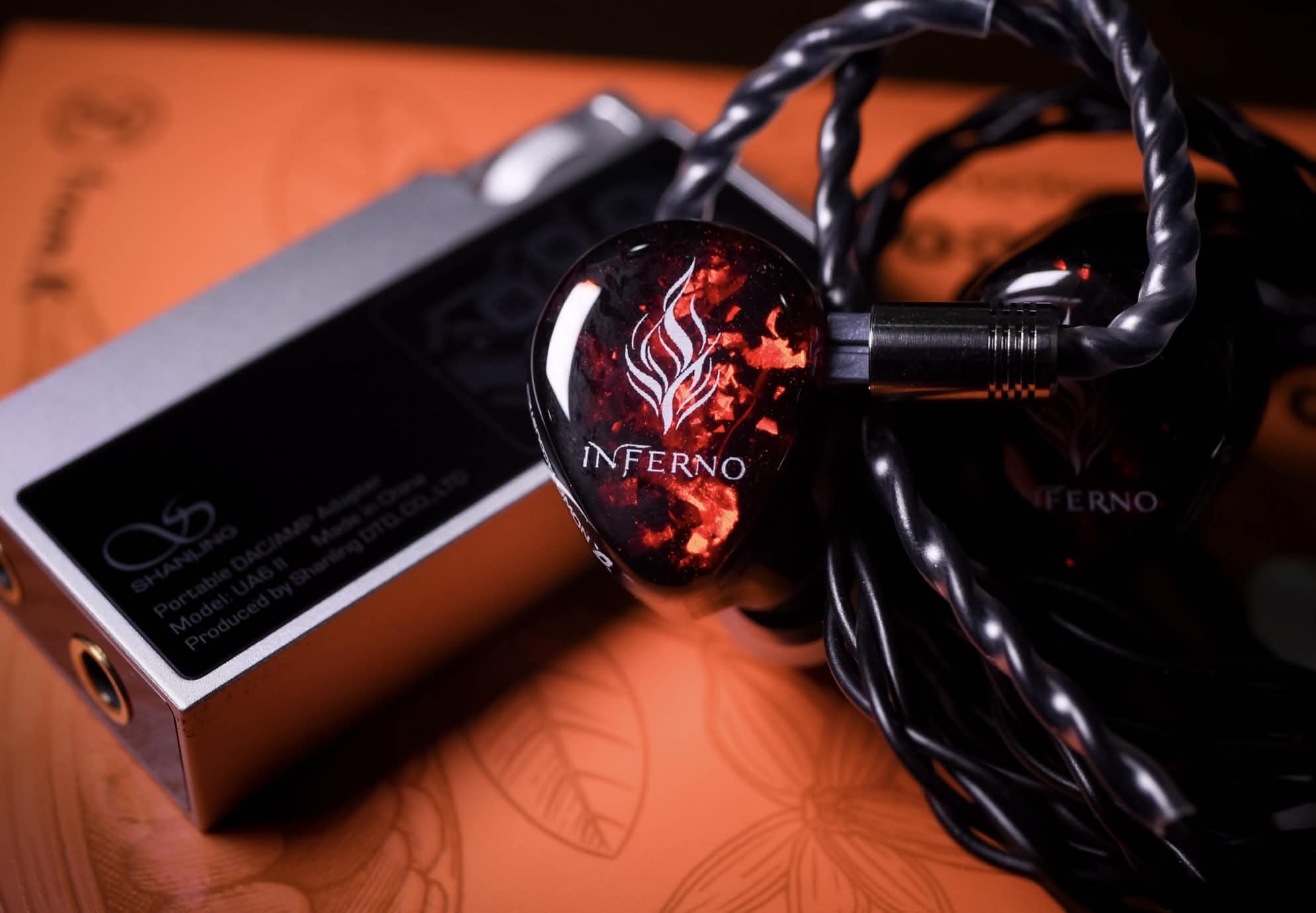 INFERNO six-driver tribrid in-ear monitor with ceramic sound bore, handcrafted in Taiwan by NOWA Acoustics